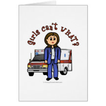 Light EMT Paramedic Girl Cards