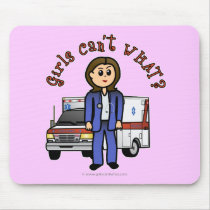 Light EMT Paramedic Girl Mousepad