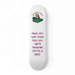 Light Female Billiards Player skateboards