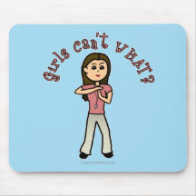 Light Female Coach Mouse Pad