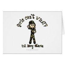 Light Female Navy Veteran Card