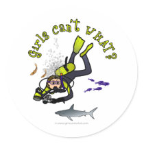 Light Female Scuba Diver