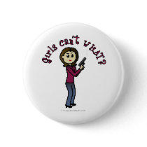 Light Female Sharpshooter Pinback Buttons