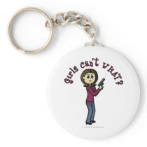 Light Female Sharpshooter Key Chains