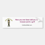 Light Female Sheriff in Brown Uniform Bumper Stickers