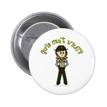 Light Female Sheriff in Brown Uniform Pin