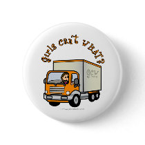 Light Female Truck Driver Button