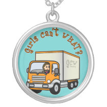 Light Female Truck Driver Pendant