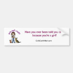 Light Female Veterinarian Bumper Stickers