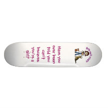 Light Female Veterinarian Skate Board Decks
