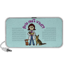 Light Female Veterinarian Travel Speakers