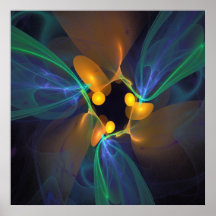 'Light Flame Abstract 189' Print