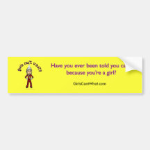 Light Girl in Red Marching Band Uniform Bumper Sticker