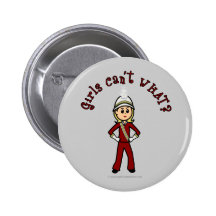 Light Girl in Red Marching Band Uniform Pin