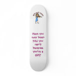 Light Girl Playing Violin Custom Skate Board