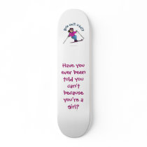 Light Girl Snow Skiing Skate Decks