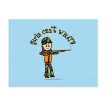 Light Girls Hunting Post Card