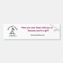 Light Girls Snowboarding Bumper Stickers
