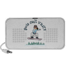 Light Girls Snowboarding Portable Speakers