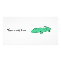 Light green alligator
