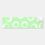 Light green and white retro pattern. bumper stickers