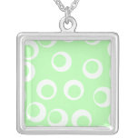 Light green and white retro pattern. jewelry