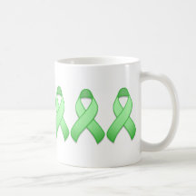 Light Green Awareness Ribbon Mug