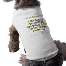 Light green dog shirt with inspirational verse!
