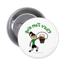 Light Green Girls Basketball Buttons