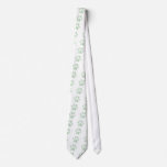 Light Green Halftone Paw Print ties