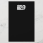 Light Grey and Black Camera. On Black. Flyers
