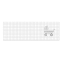 Light grey and white baby pram. business card templates