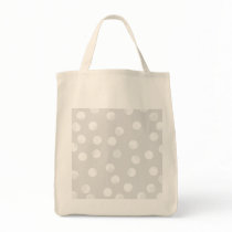 Light grey and white dotty pattern. tote bag