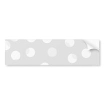 Light grey and white dotty pattern. bumper sticker