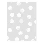 Light grey and white dotty pattern. postcard