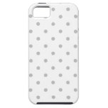 Light Grey and White Polka Dot Pattern. casemate cases