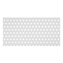 Light Grey and White Polka Dot Pattern. Customized Photo Card
