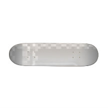 Light Grey and White Squares Pattern. Custom Skateboard