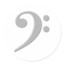 Light Grey Bass Clef