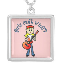 Light Guitar Girl Custom Jewelry