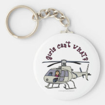 Light Helicopter Girl Keychains