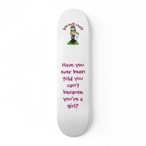 Light Lawn Care Girl Custom Skate Board