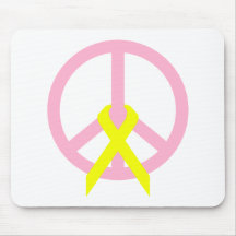 Light Link Peace & Ribbon Mouse Pad