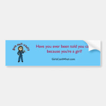 Light Mechanic Girl Bumper Stickers
