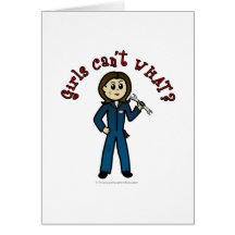 Light Mechanic Girl Cards