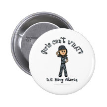 Light Navy Veteran in Blue Camo Button