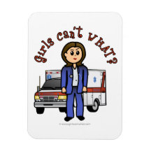 Light Paramedic Girl Flexible Magnet