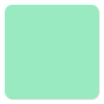 Light Pastel Mint Green Square Sticker