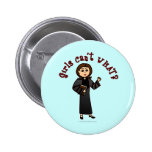 Light Pastor Girl Pinback Button