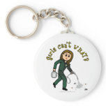 Light Pest Control Girl Keychain